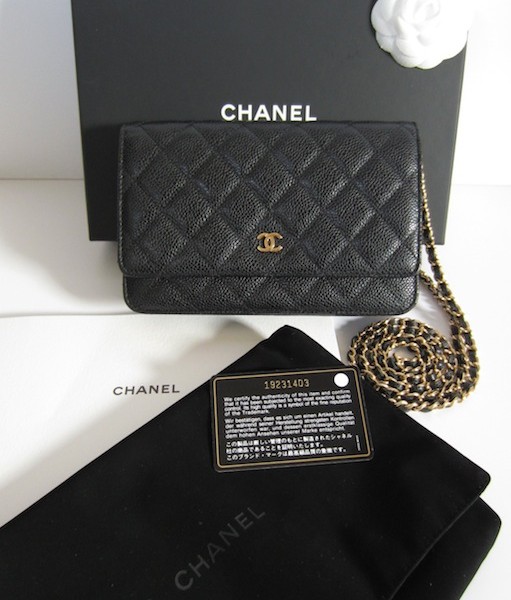 Chanel WOC Black Caviar Gold Hardware - Designer WishBags