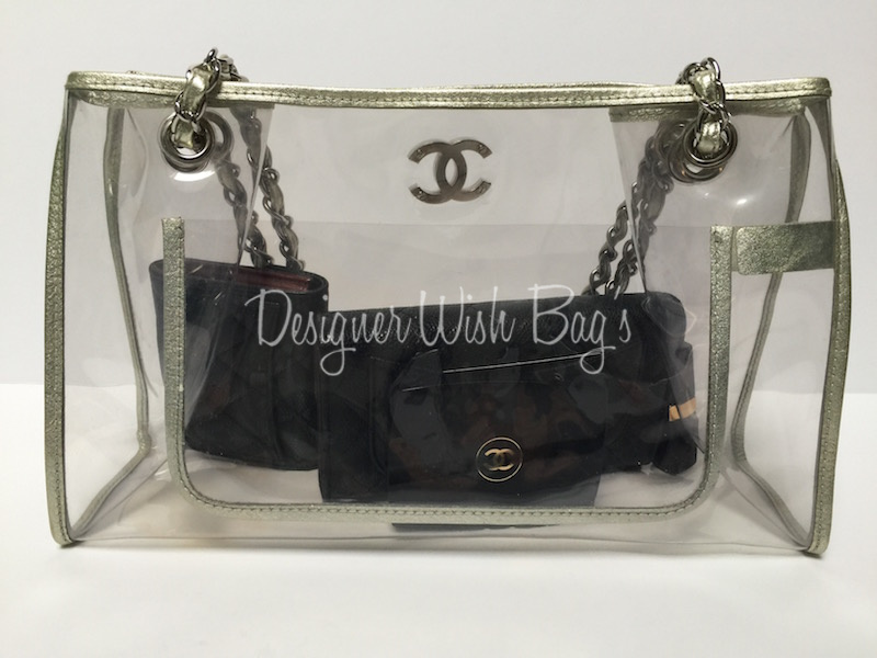 Transparent Chanel Tote Bag with Silver Hardware - Designer WishBags