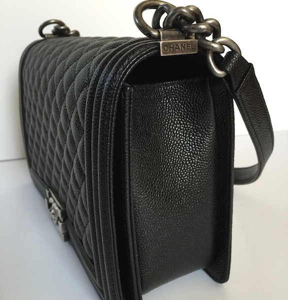 Chanel Boy Bag New Medium 28cm Caviar Leather