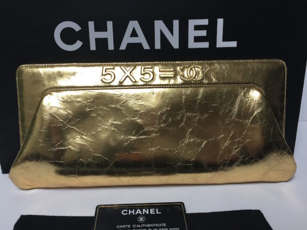 Chanel bags Gold Large Clutch