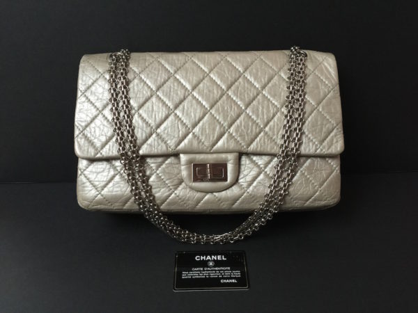 Chanel Handbag Reissue Silver 32cm 2.55