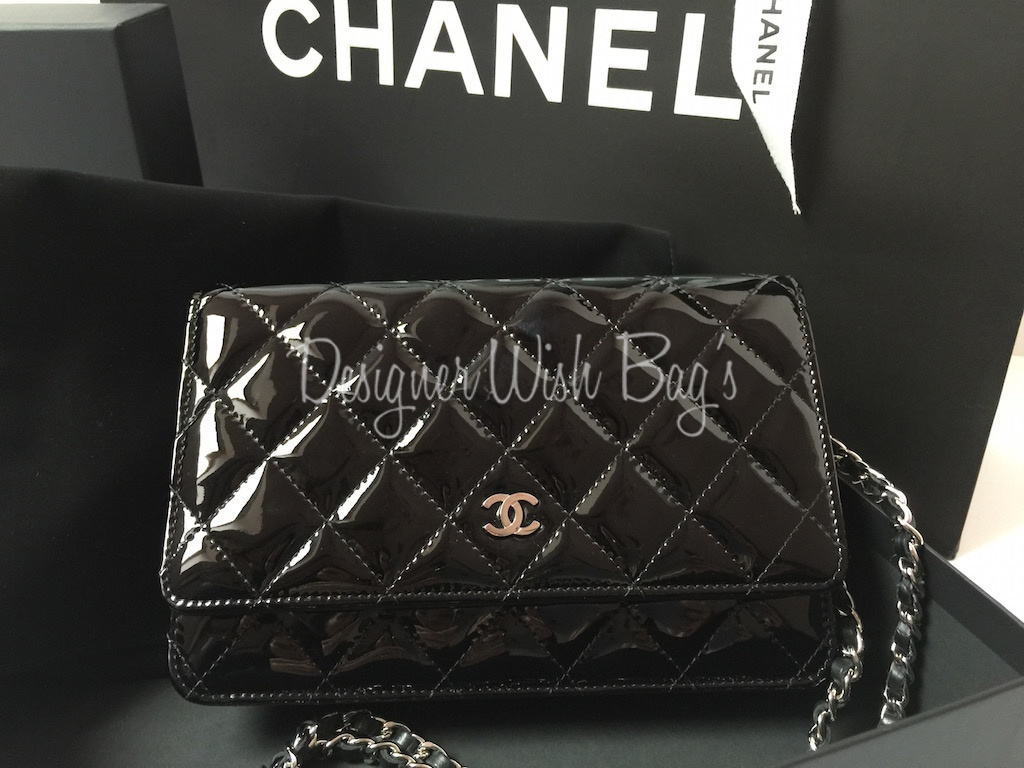 Chanel WOC Black Patent Leather Chanel handbags Designer handbags Luxury  bags - Designer WishBags