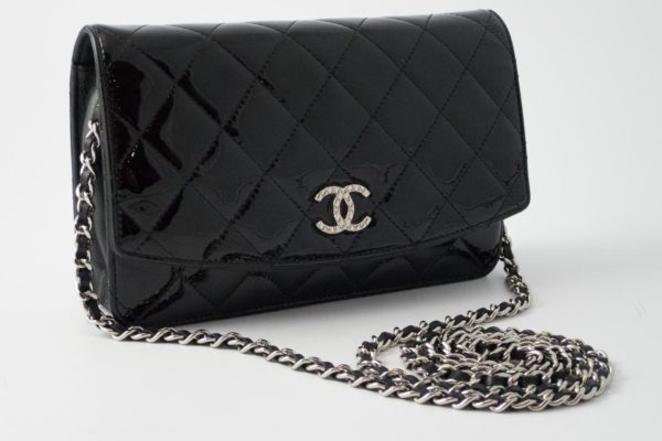 Chanel WOC Black Patent Leather