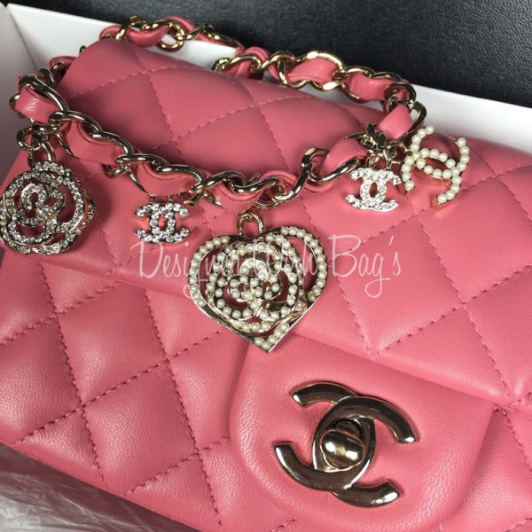 chanel red classic flap bag