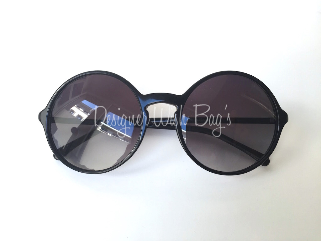 Chanel Gold/Black 5026 Rectangle Sunglasses Chanel