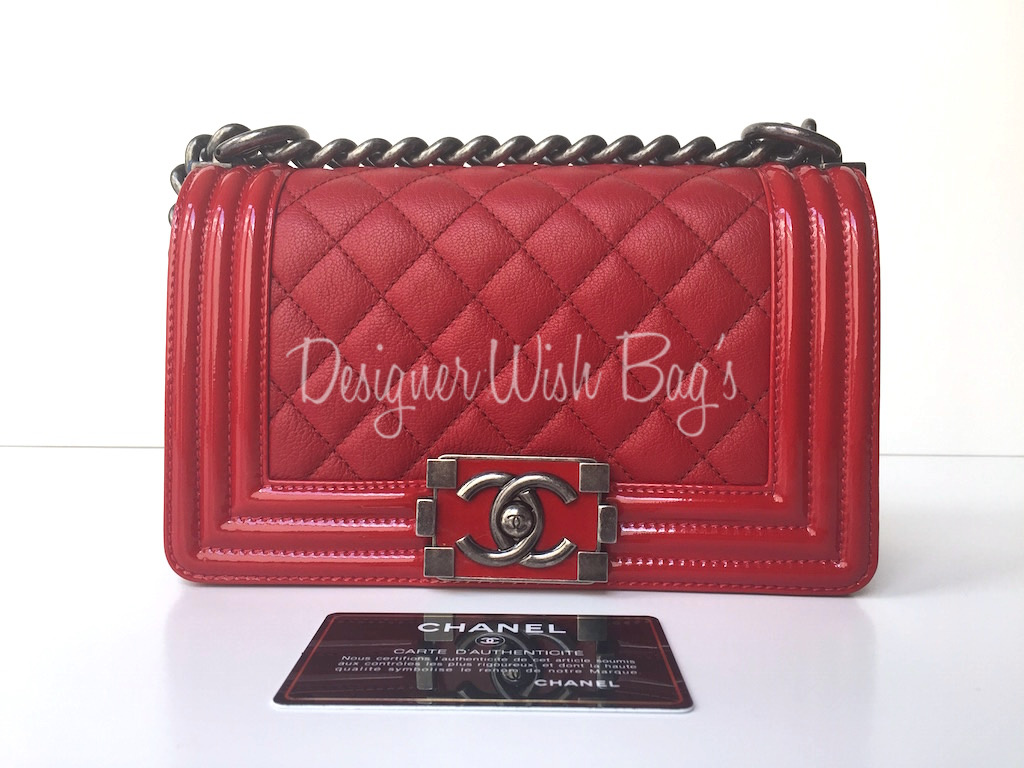 Chanel Boy Red Small - Designer WishBags