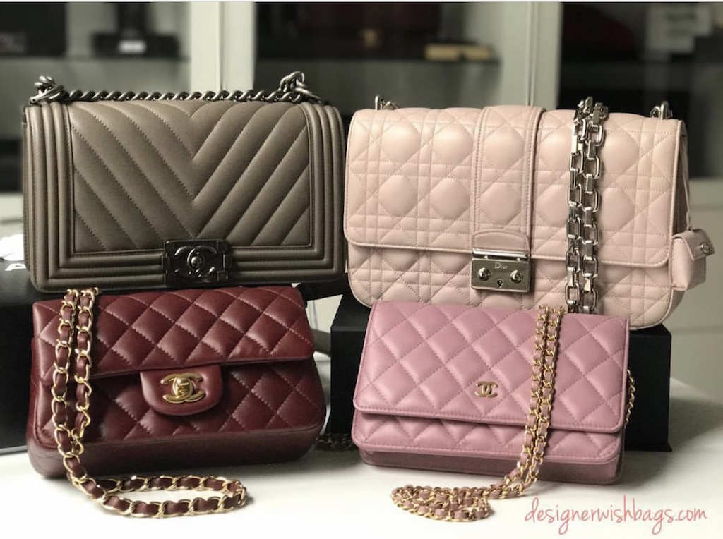 chanel burgundy mini