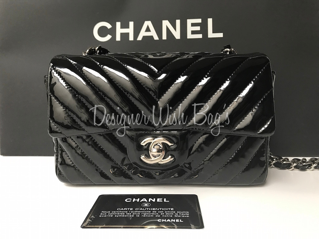 Chanel Mini Rectangular Chevron - Designer WishBags