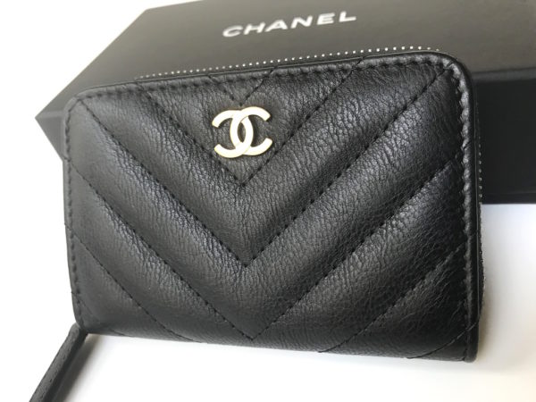 Chanel Zip Wallet Chevron - NEW!