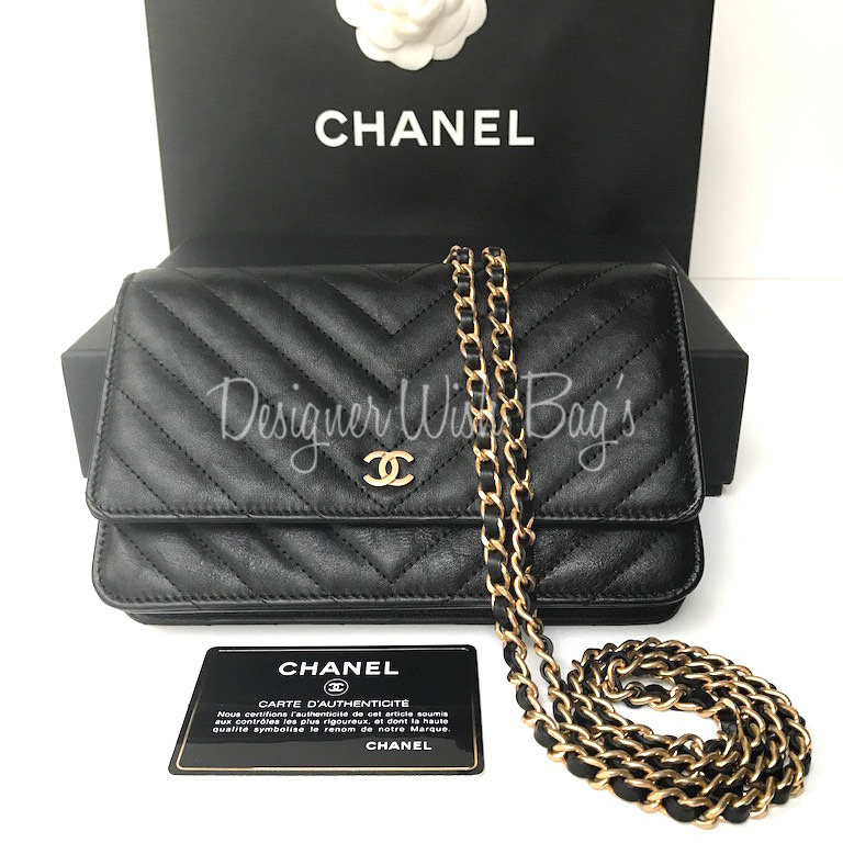 Chanel WOC Chevron - New! - Designer WishBags