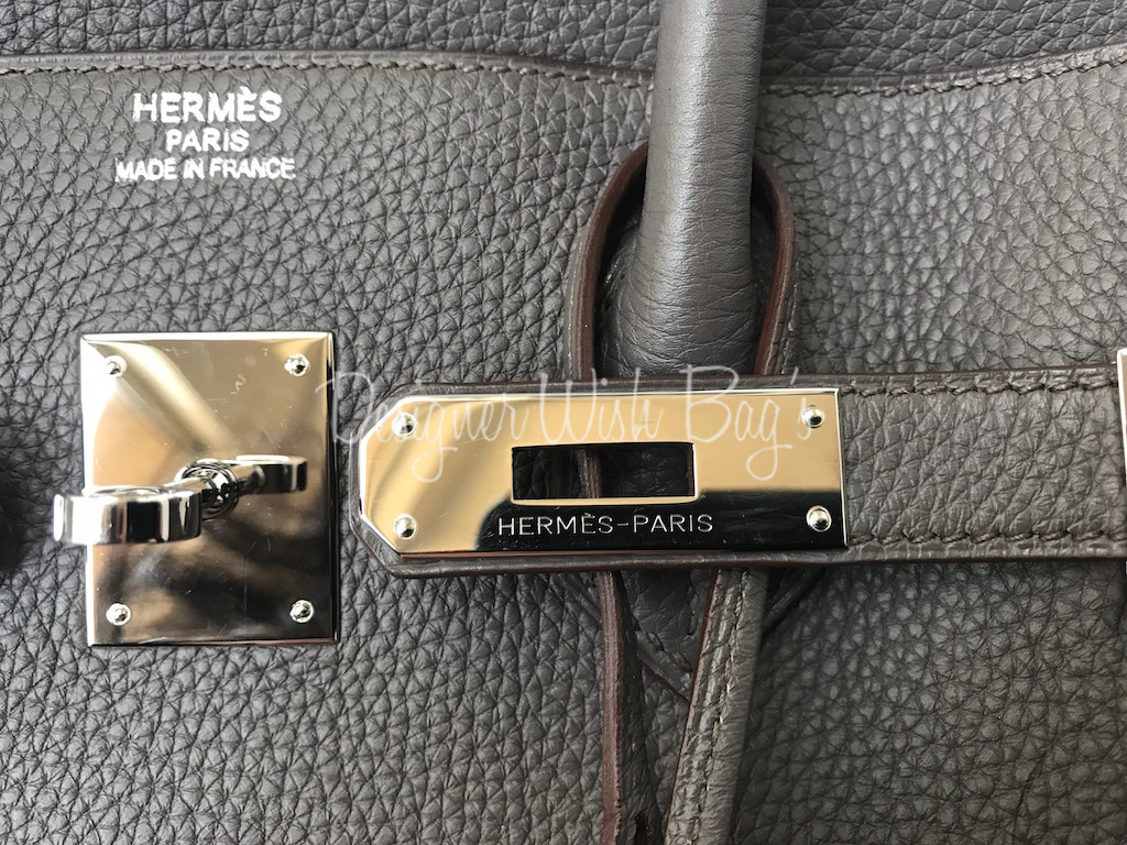 Hermès Birkin 35 Etain Grey Veau Togo Leather