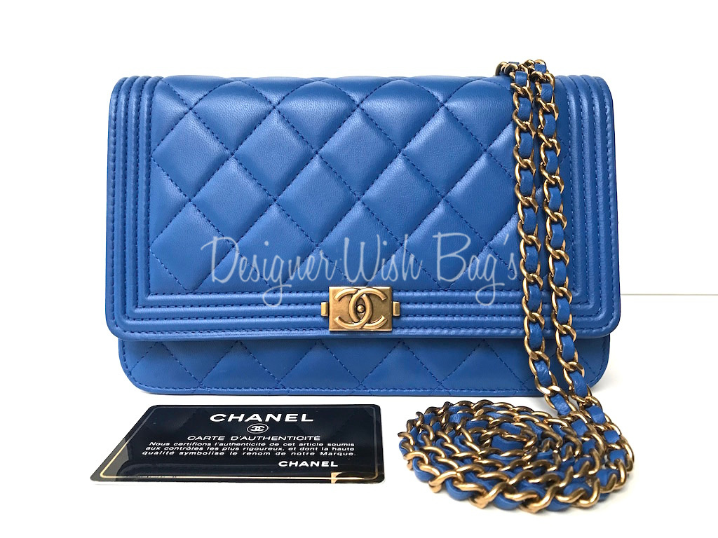 Chanel WOC Boy Electric Blue - Designer WishBags