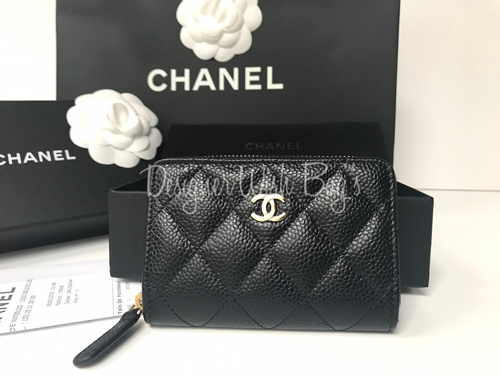 Chanel Pre Owned Black Caviar Leather Small Wallet - Mrs Vintage - Selling  Vintage Wedding Lace Dress / Gowns & Accessories from 1920s – 1990s. And  many One of a kind Treasures