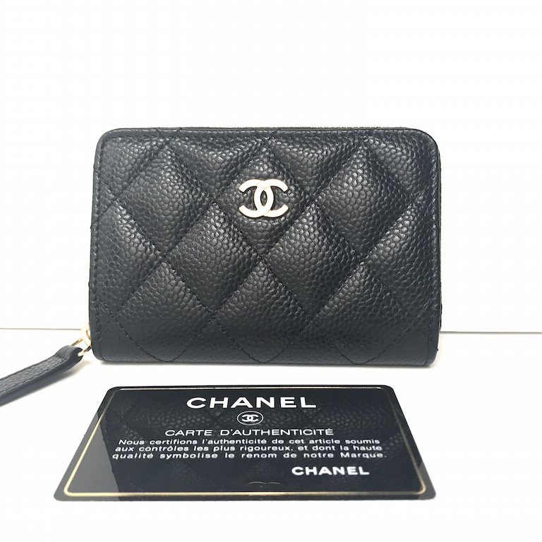 Chanel Small Wallet Black Caviar - New! - Designer WishBags