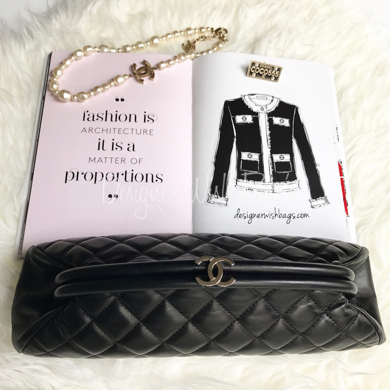 Chanel Timeless Clutch Black Lambskin - Designer WishBags