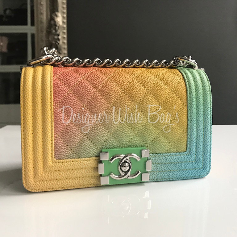 Chanel Boy Rainbow 17C - New! - Designer WishBags