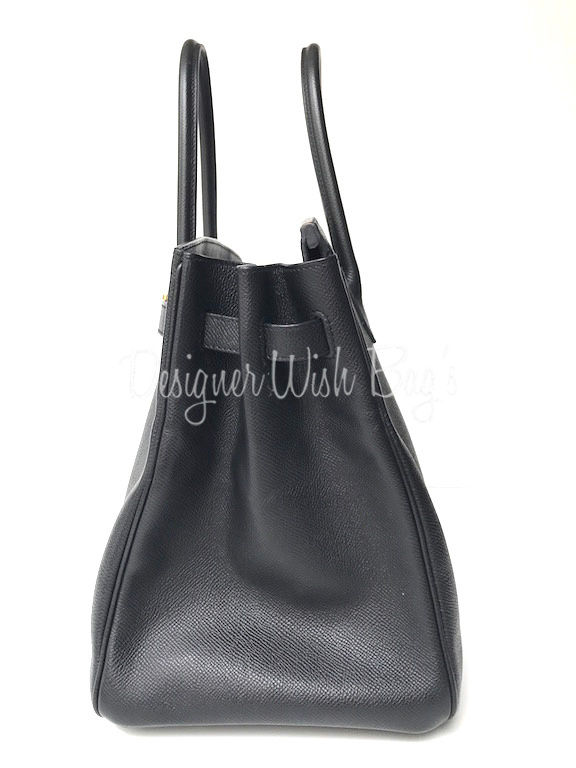 Hermès Birkin 35 Black GHW - Designer WishBags