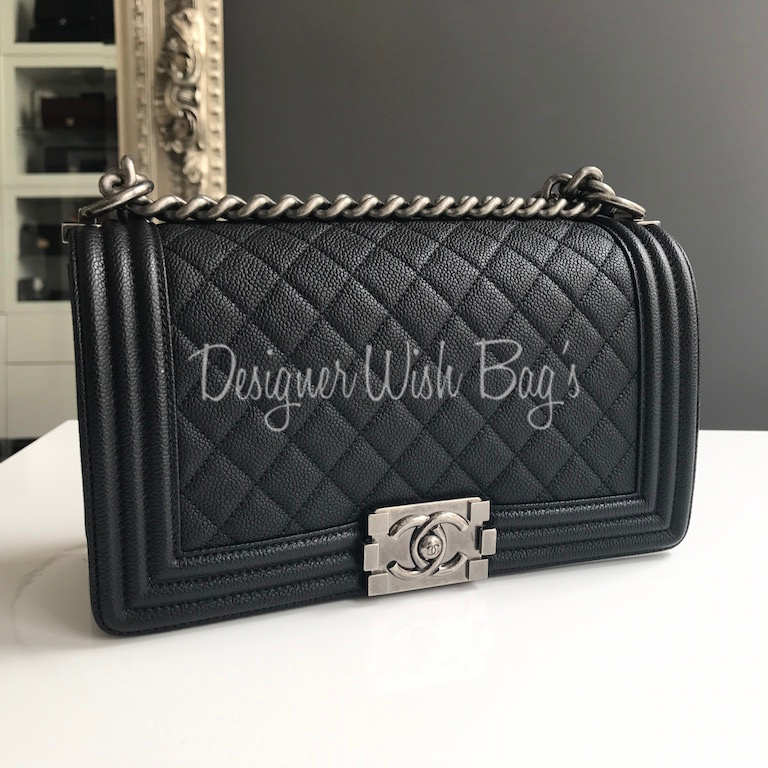 Chanel Boy Medium Caviar - Designer WishBags