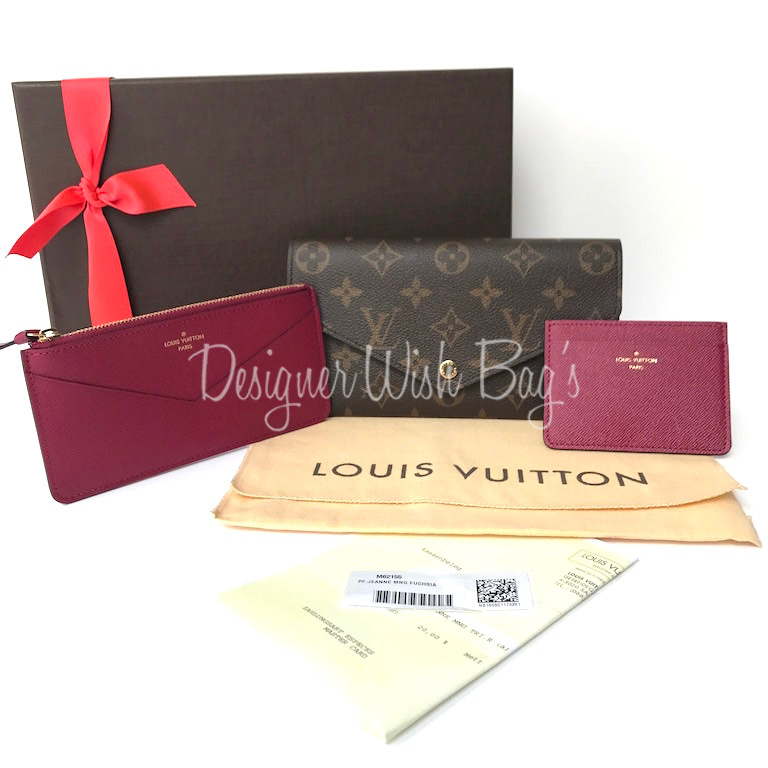 Louis Vuitton Jeanne Wallet Fuchsia - Designer WishBags