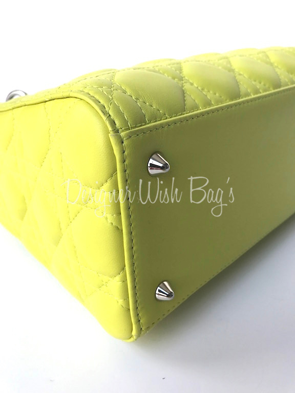 Lady Dior Medium Yellow Lemon - Designer WishBags