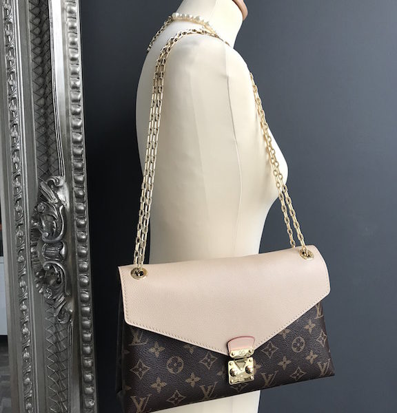 Louis Vuitton Pallas Chain Shoulder Bag Monogram Canvas and Calfskin