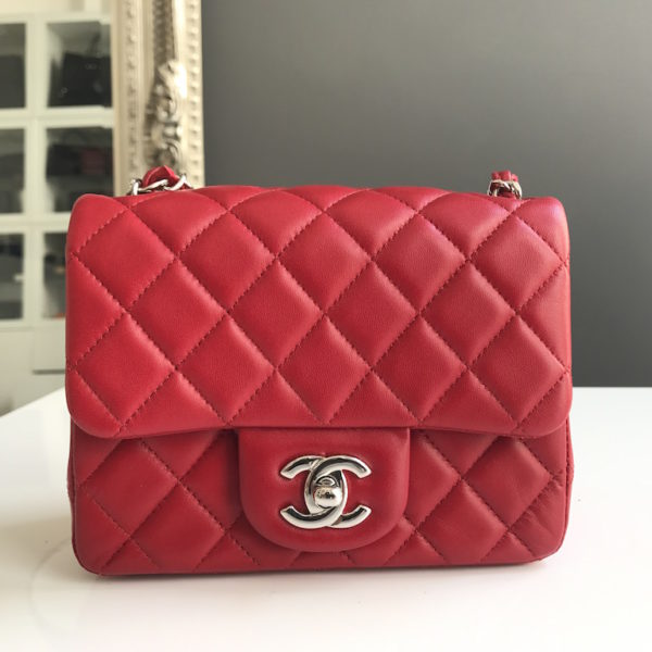chanel mini red