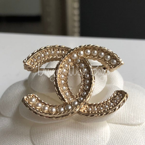 Chanel Pearls Brooch - New!