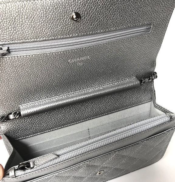 Chanel WOC Silver Caviar - Brand New!