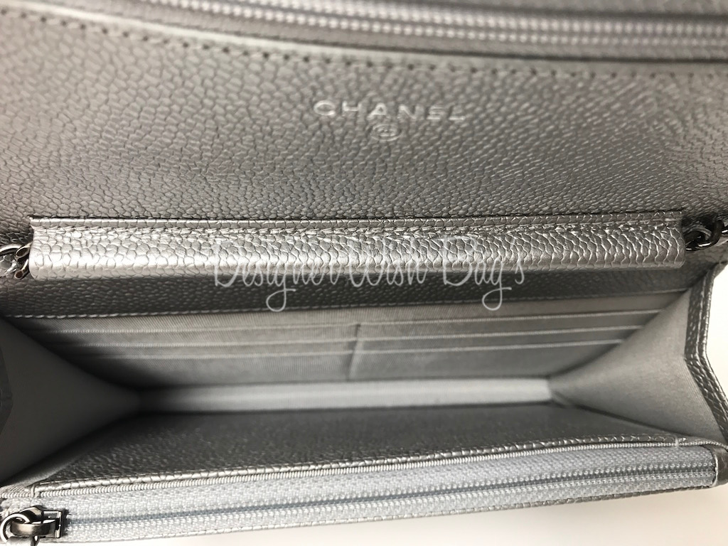 Chanel WOC Silver Caviar - Brand New! - Designer WishBags