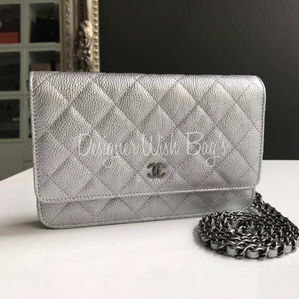 Chanel WOC Silver Caviar - Brand New!