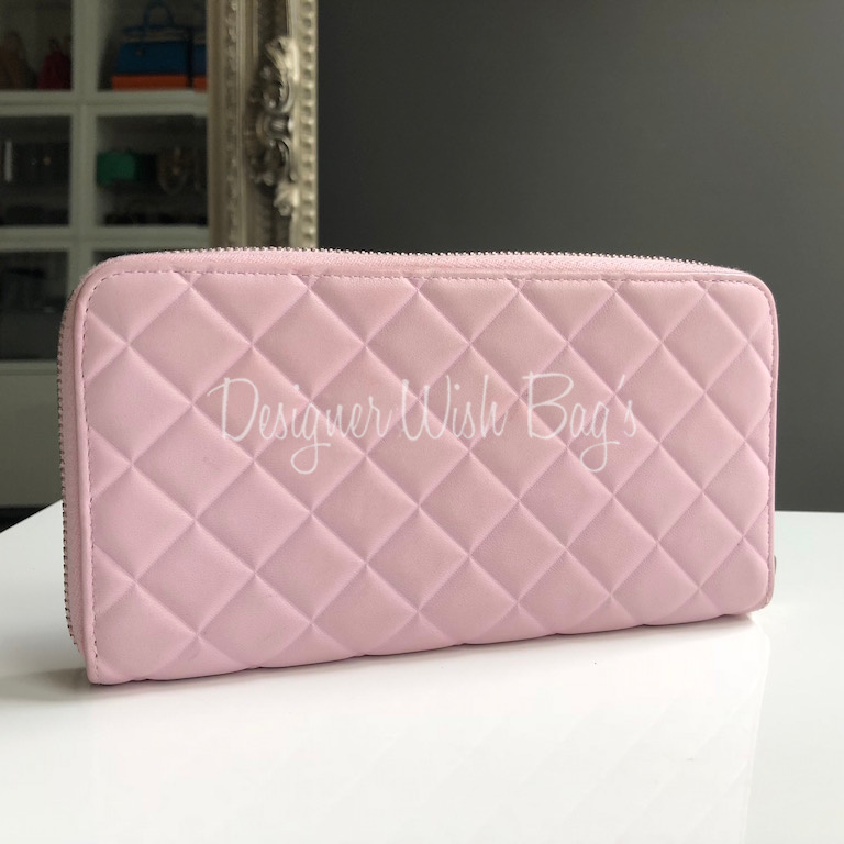 Chanel Zippy Wallet Light Pink