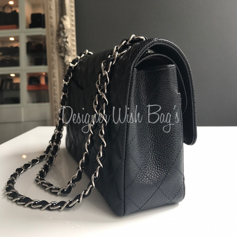 black silver chanel bag