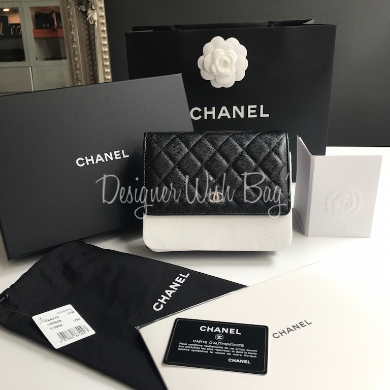 Beauty Box - chanel square woc caviar full set with receipt series 24 . Php  140k