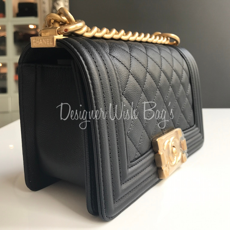 SOLD) CHANEL Small Boy Caviar Leather Black GHW (NFC MICROCHIP)_Chanel_BRANDS_MILAN  CLASSIC Luxury Trade Company Since 2007