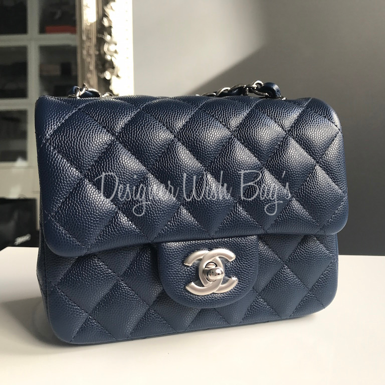 CHANEL TOTE SMALL NAVY BLUE CANVAS - BJ Luxury