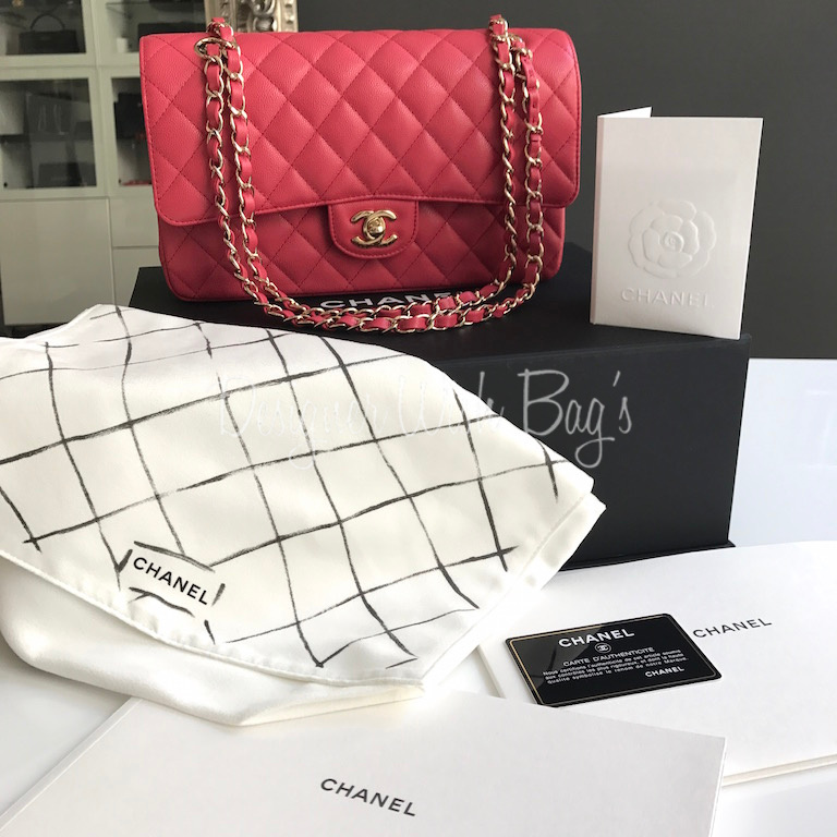 Chanel Timeless Dark Pink Caviar Cuba Collection - Designer WishBags