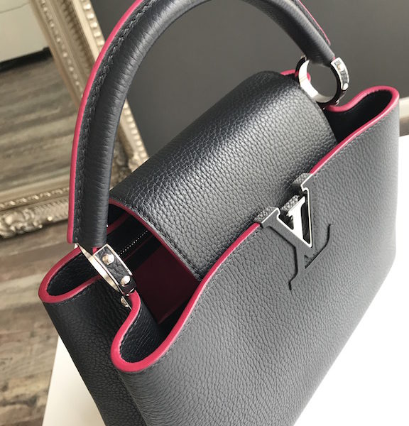 Louis Vuitton Capucines Bag Leather PM Neutral 1038833