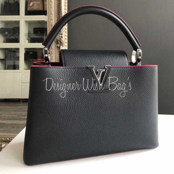 Louis Vuitton handbag Capucines PM, FULLSET! Black Leather ref.203516 -  Joli Closet