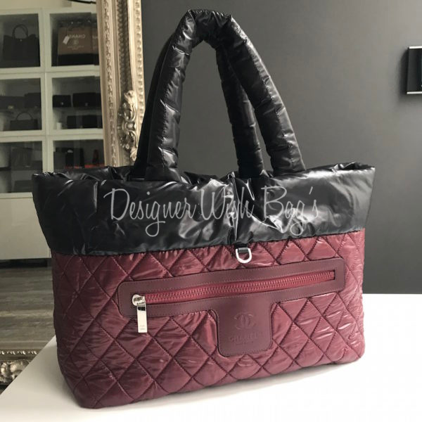Chanel Cocoon Double Side Black-Burgundy