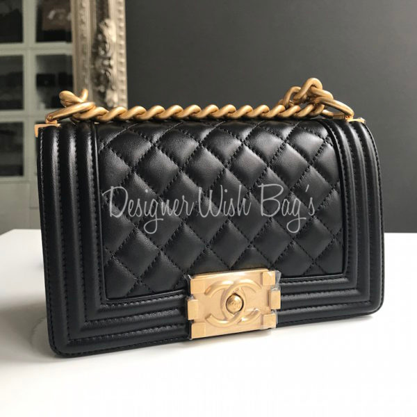 Chanel Boy Small Black GHW - NEW! - Designer WishBags