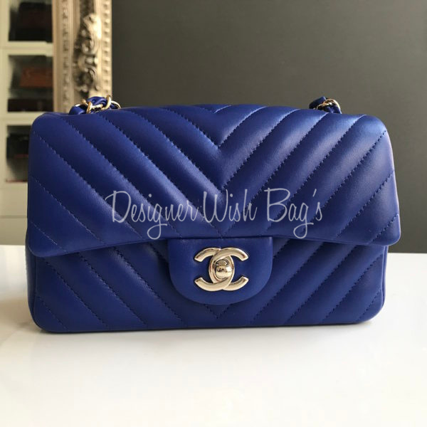 electric blue chanel bag