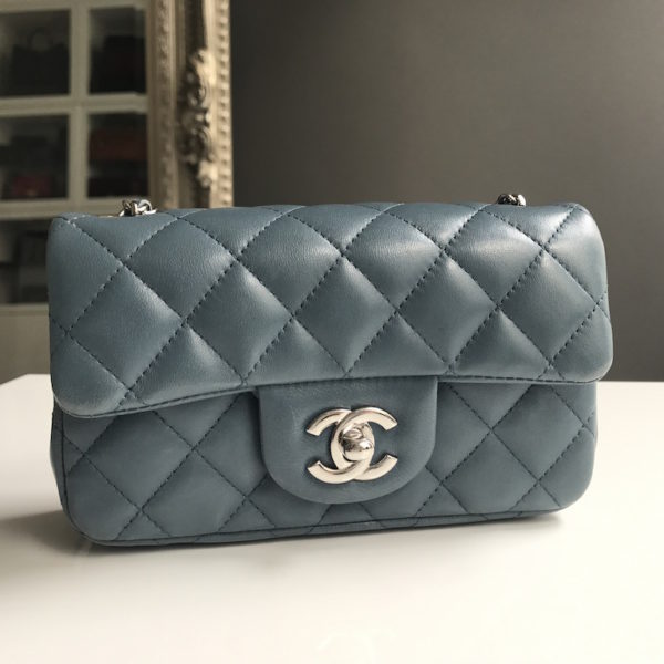 Chanel Extra Mini Blue-grey - Designer WishBags