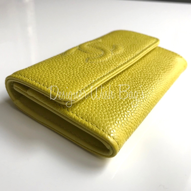 Chanel Card Holder/Wallet Yellow Designer WishBags