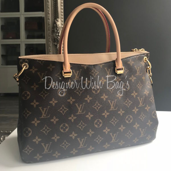 LOUIS VUITTON Pallas Chain Shopper Bag Monogram Canvas Dune-US