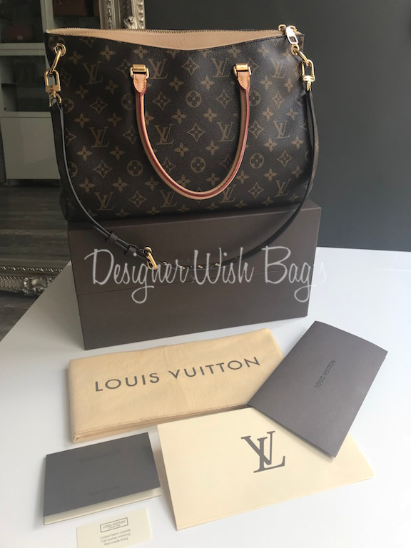 Louis Vuitton Pallas MM Creme Beige Bag M44079 New NWT NIB