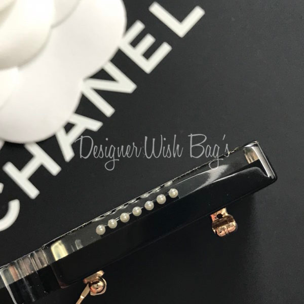 ❤️CHANEL PIN BROOCH No.5 Perfume Bottle Clear Gold Plated Badge Miniature 