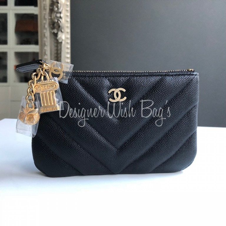 Chanel O Case, New, Navy with Sequin, New in Box MA001
