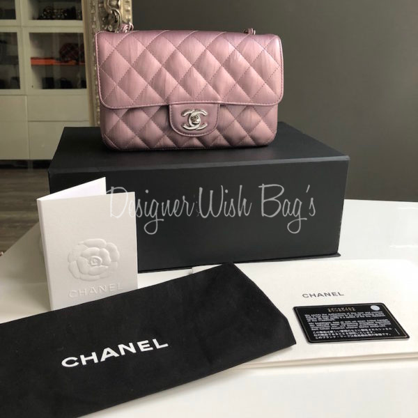 Chanel Mini Crumpled Iridescent Pink
