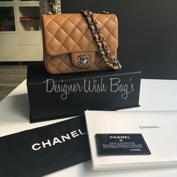 Chanel Mini Square Caramel