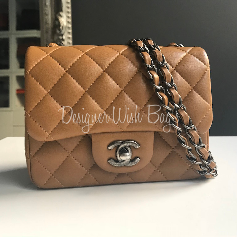 Chanel Mini Square Caramel - Designer WishBags